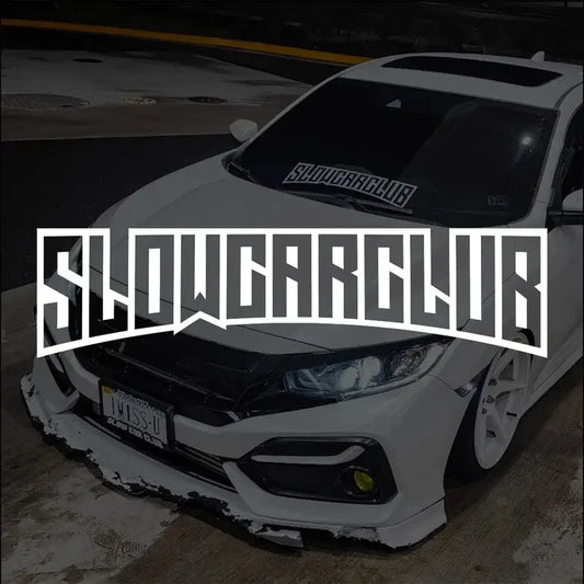 Sticker Master "SLOW CAR CLUB" JDM Ön Cam Sticker Sticker Master