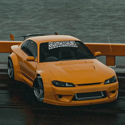 Sticker Master "SLOW CAR CLUB" JDM Ön Cam Sticker Sticker Master