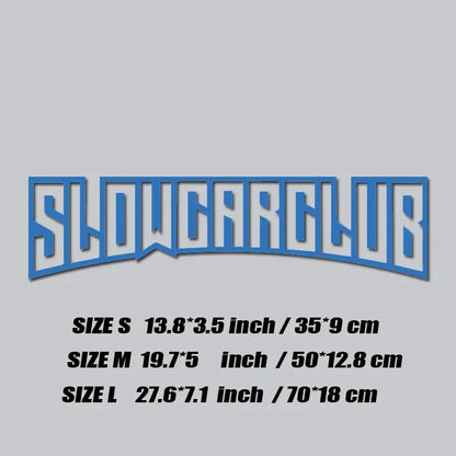 Sticker Master "SLOW CAR CLUB" JDM Ön Cam Sticker Sticker Master