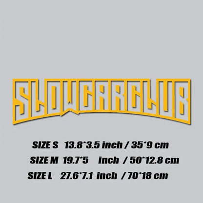 Sticker Master "SLOW CAR CLUB" JDM Ön Cam Sticker Sticker Master