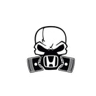Honda Piston Skull Sticker: Motor Kuru Kafa Dekalı | Sticker Master