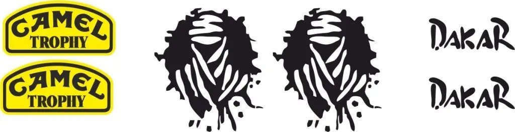 Sticker Masters Lada Niva Set-2 Sticker Seti Motor, Kask, Laptop, Araba, Oto Araç İçin Dayanıklı Etiket Decal