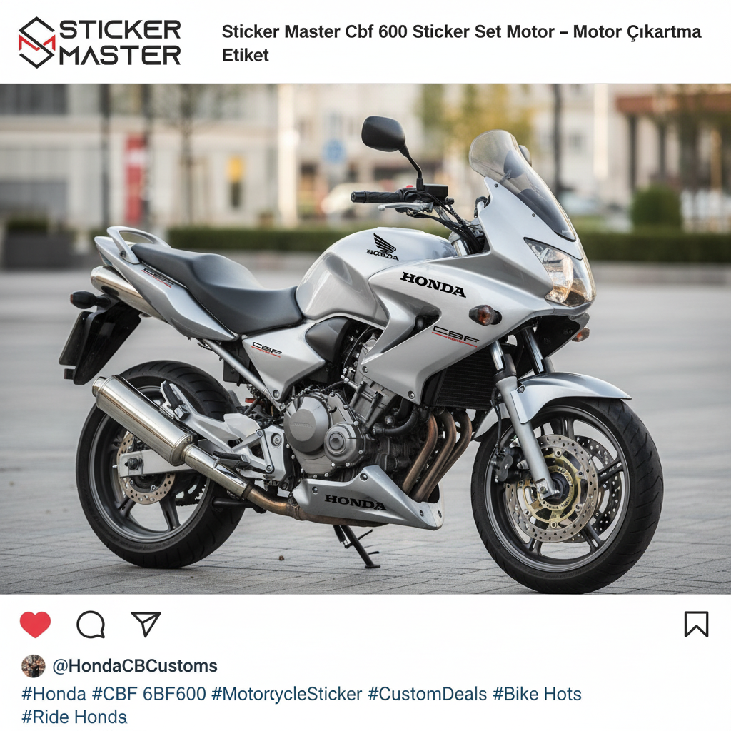 Sticker Master Cbf 600 Komple Sticker Set Motor Çıkartma Etiket