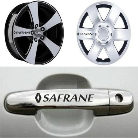 Sticker Master Renault Safrane Kapı Kolu & Jant Sticker Seti – 10 Adet Dayanıklı Vinil
