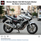 Sticker Master Cbf 500 Komple Sticker Set Motor Çıkartma Etiket