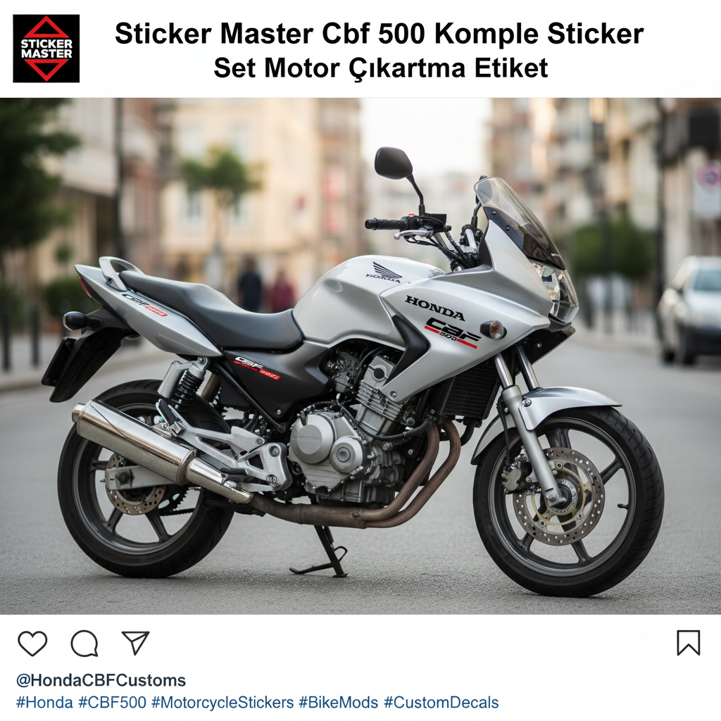 Sticker Master Cbf 500 Komple Sticker Set Motor Çıkartma Etiket