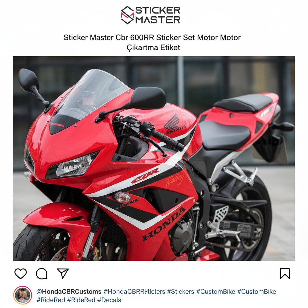 Sticker Master Cbr 600RR Sticker Set Motor Çıkartma Etiket