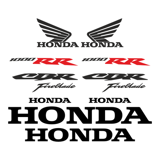 Sticker Master Honda 1000RR Komple Sticker Set Motor Çıkartma Etiket