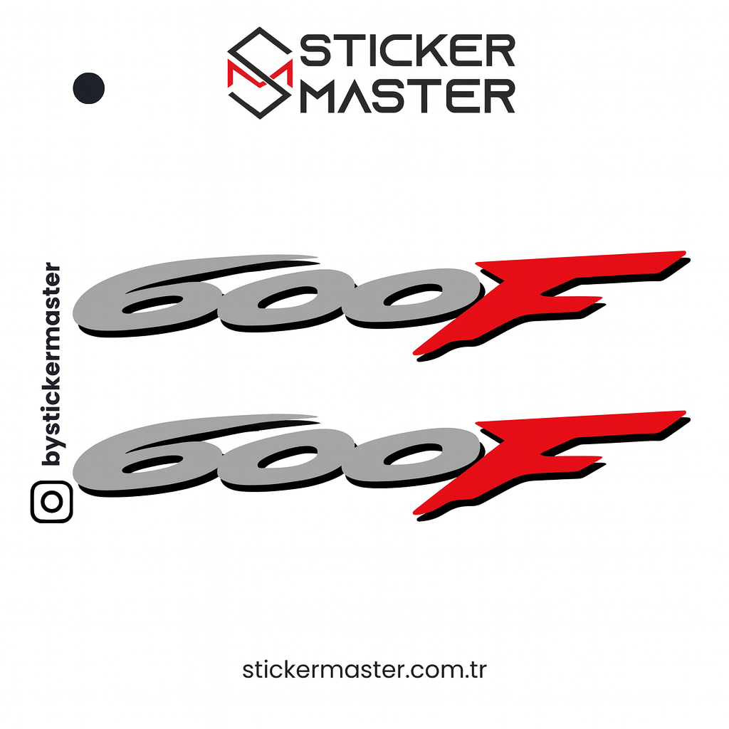 Sticker Master Honda 600F Sticker Set Motor Çıkartma Etiket 2 Adet