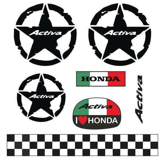 Sticker Master Honda Activa Komple Sticker Set Motor Çıkartma Etiket