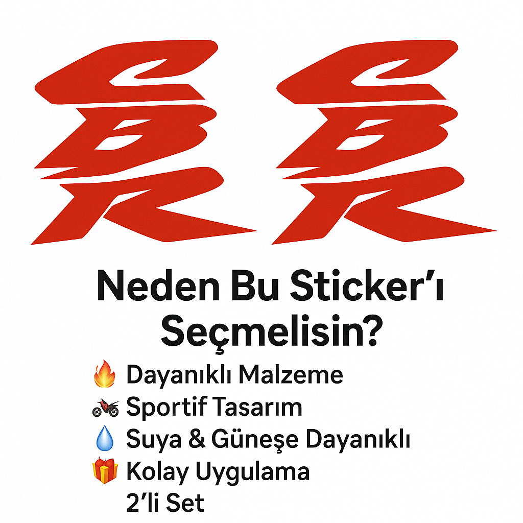 Sticker Master Honda Cbr Sticker Motor Çıkartma Etiket 2 Adet