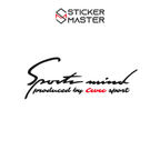 Sticker Master Honda Civic Sports Mind Sticker Oto Araç Çıkartma Etiket 30 Cm