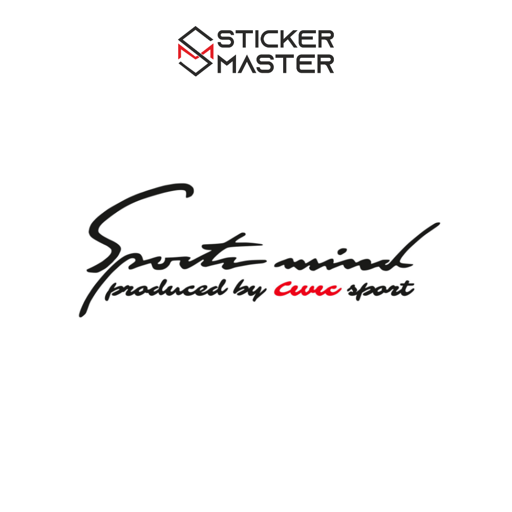 Sticker Master Honda Civic Sports Mind Sticker Oto Araç Çıkartma Etiket 30 Cm