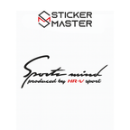 Sticker Master Honda Hrv Sports Mind Sticker Oto Araç Çıkartma Etiket 30 Cm