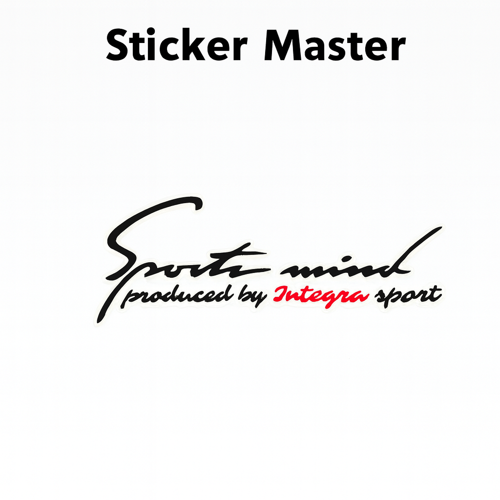 Sticker Master Honda İntegra Sports Mind Sticker Oto Araç Çıkartma Etiket 30 Cm