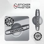 Sticker Master Honda Kapı Kolu Jant Sticker Oto Araç Çıkartma Etiket 8 Adet