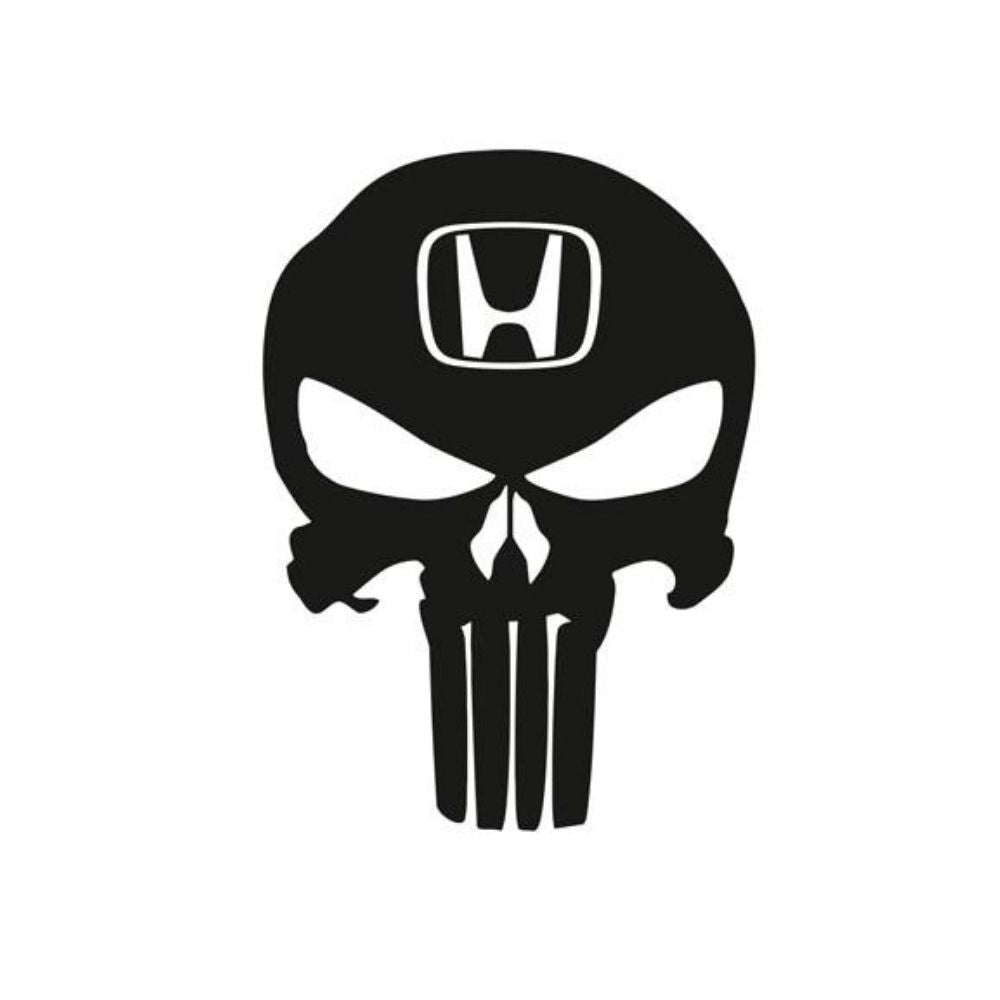 Sticker Master Honda Punisher Sticker Oto Araç Çıkartma Etiket 20 Cm
