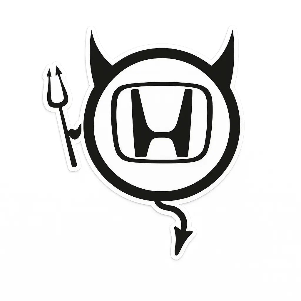 Sticker Master Honda Şeytan Sticker Oto Araç Çıkartma Etiket 15 Cm Sticker Master