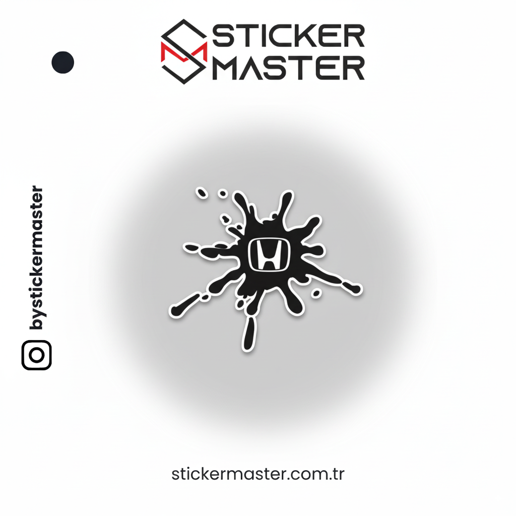 Sticker Master Honda Sıçrama Sticker Oto Araç Motor Çıkartma Etiket