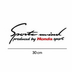 Sticker Master Honda Sports Mind Sticker Oto Araç Çıkartma Etiket 30 Cm