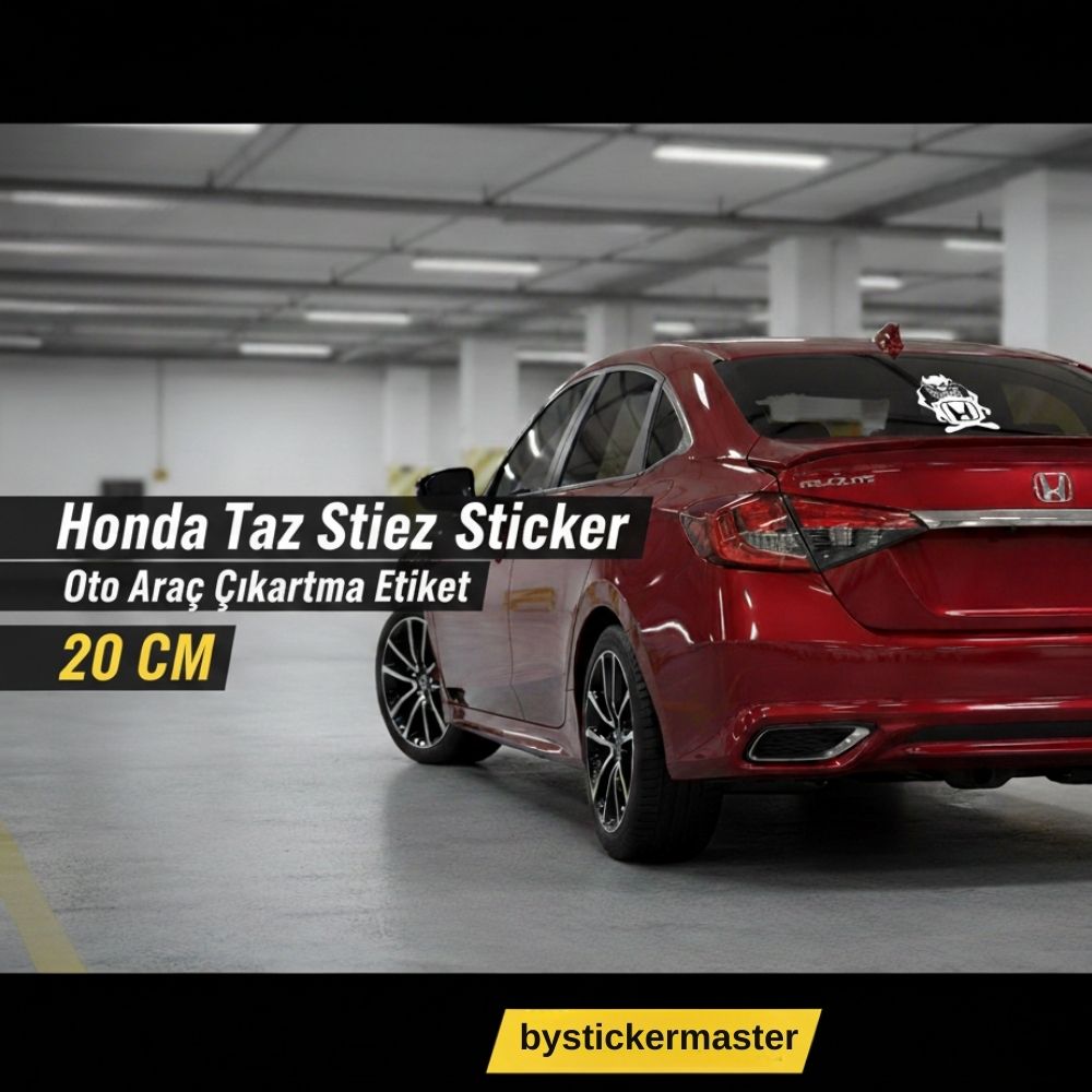 Sticker Master Honda Taz Sticker Oto Araç Çıkartma Etiket 20 Cm