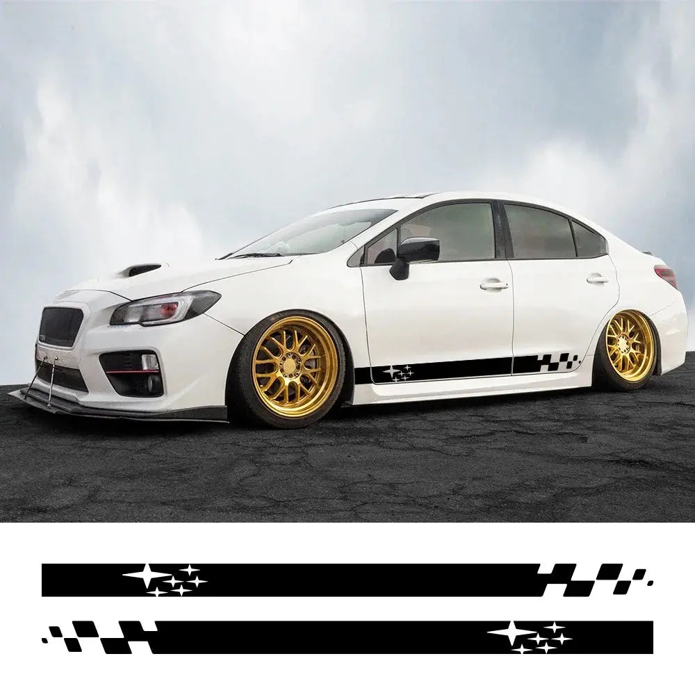 Sticker Master Subaru Impreza WRX STI Yan Kapı Şerit Sticker  GDB GVB 2018 2009 2008 2014 2002 2015 Oto Araba Etiket Yapıştırma(2 Adet) - Sticker Master