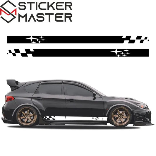 Sticker Master Subaru Impreza WRX STI Yan Kapı Şerit Sticker  GDB GVB 2018 2009 2008 2014 2002 2015 Oto Araba Etiket Yapıştırma(2 Adet) - Sticker Master