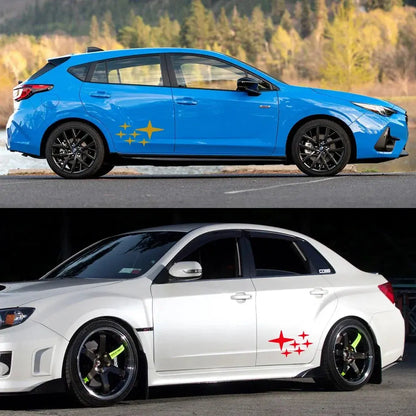 Sticker Master Araba Yan Çıkartma Sticker Etiket Yapıştırma Subaru Impreza WRX STI GDB GVB 2018 2009 2014 2002 2015 için Gövde Çizgili Çıkartmalar Koruyucu Aksesuarlar - Sticker Master