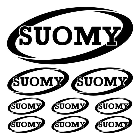 Sticker Master Suomy Sponsor Sticker Seti – Kask, Motor, Araba İçin Dayanıklı Yarışçı Etiketleri