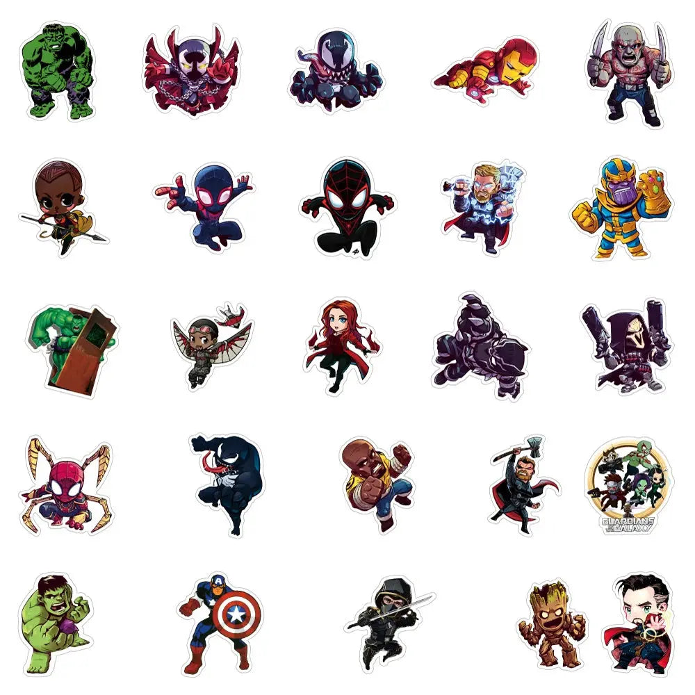 Disney Cool Super Kahraman Anime Sticker Set | Sticker Master - Sticker Master