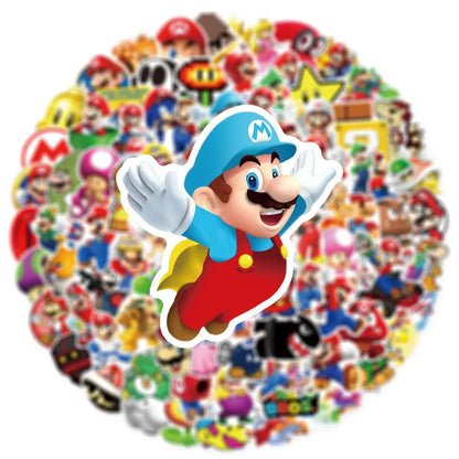 Super Mario Sticker Seti (50 Adet) Laptop Valiz Etiketi | Sticker Master - Sticker Master