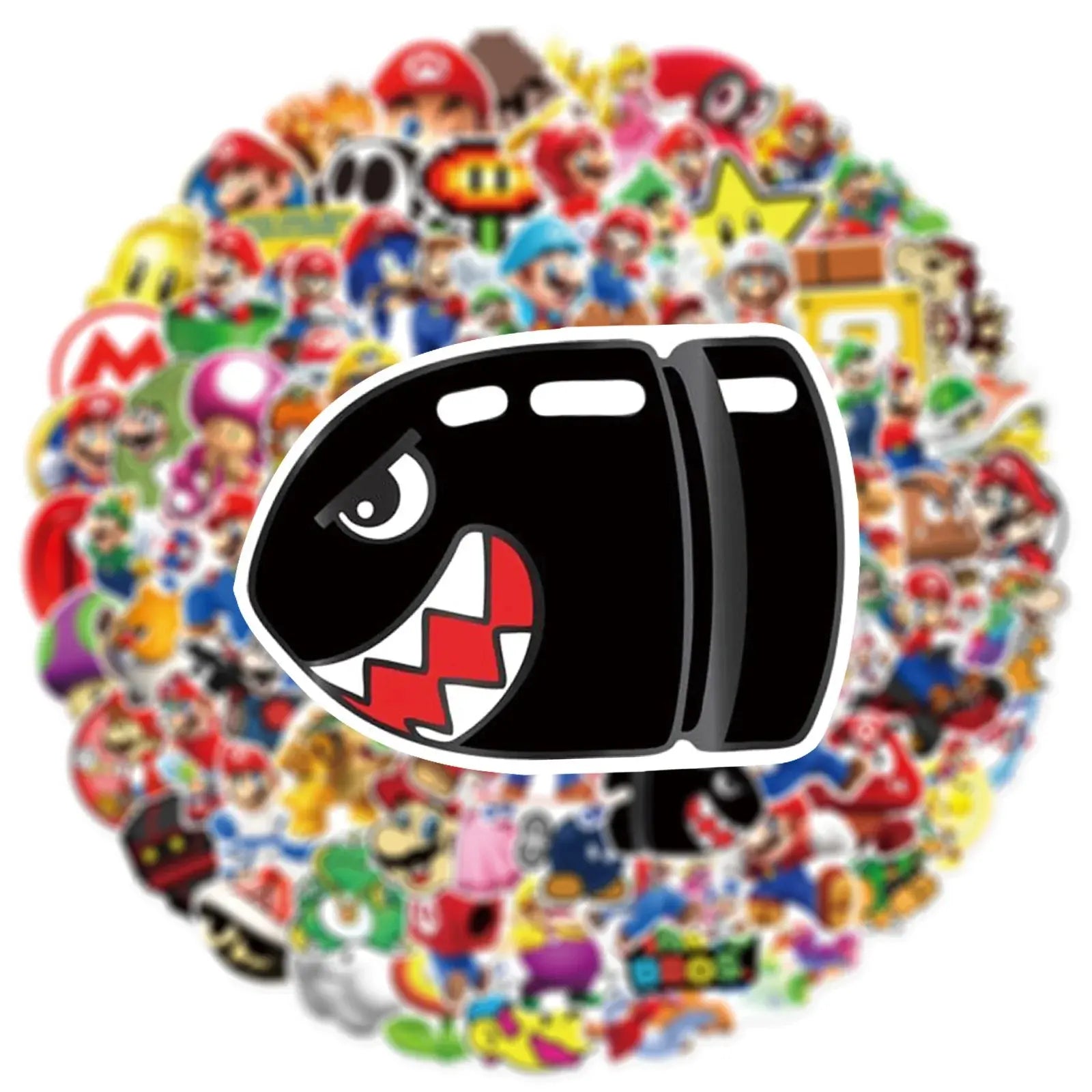 Super Mario Sticker Seti (50 Adet) Laptop Valiz Etiketi | Sticker Master - Sticker Master
