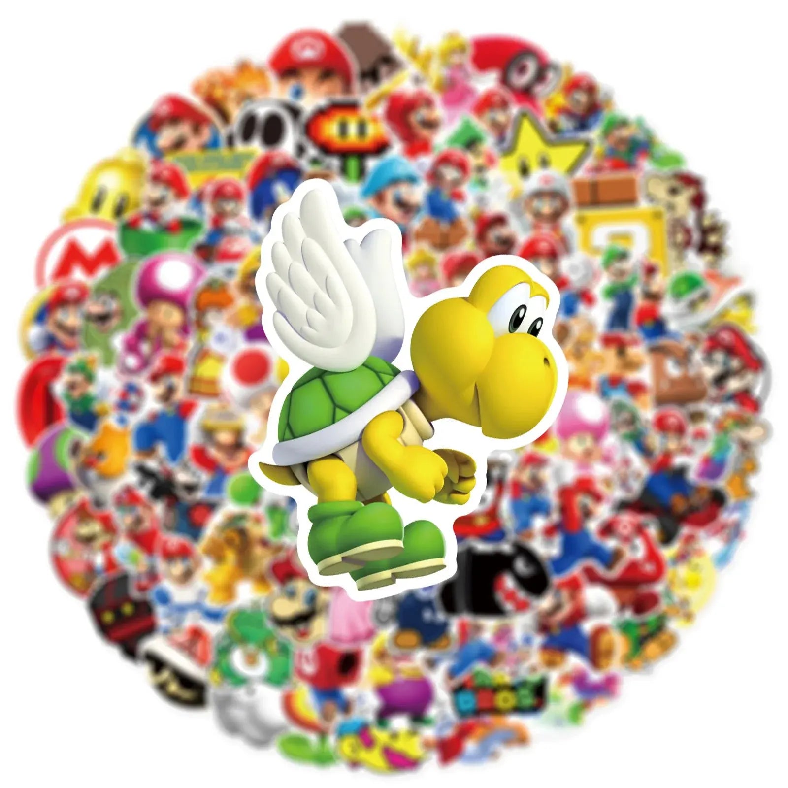 Super Mario Sticker Seti (50 Adet) Laptop Valiz Etiketi | Sticker Master - Sticker Master