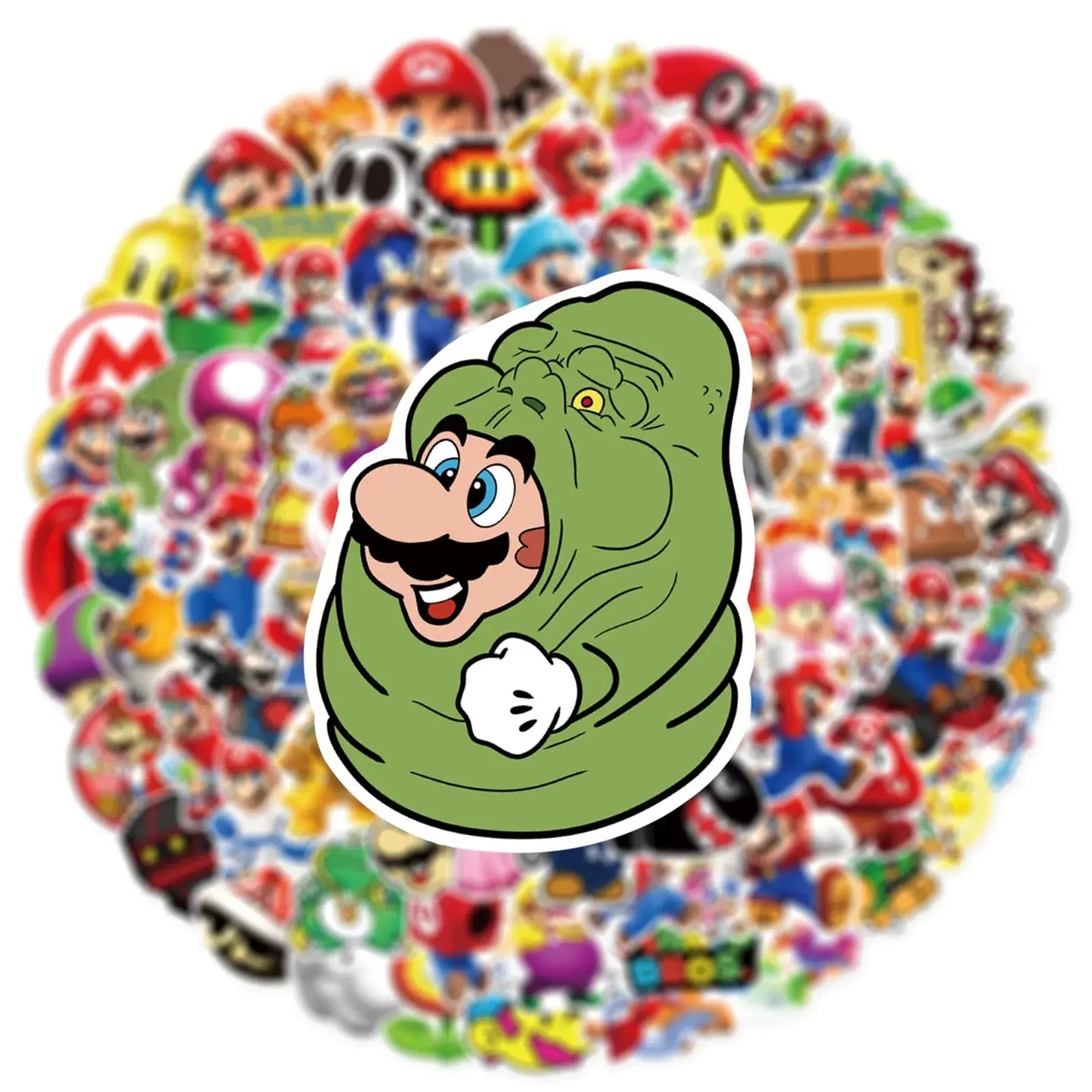Super Mario Sticker Seti (50 Adet) Laptop Valiz Etiketi | Sticker Master - Sticker Master