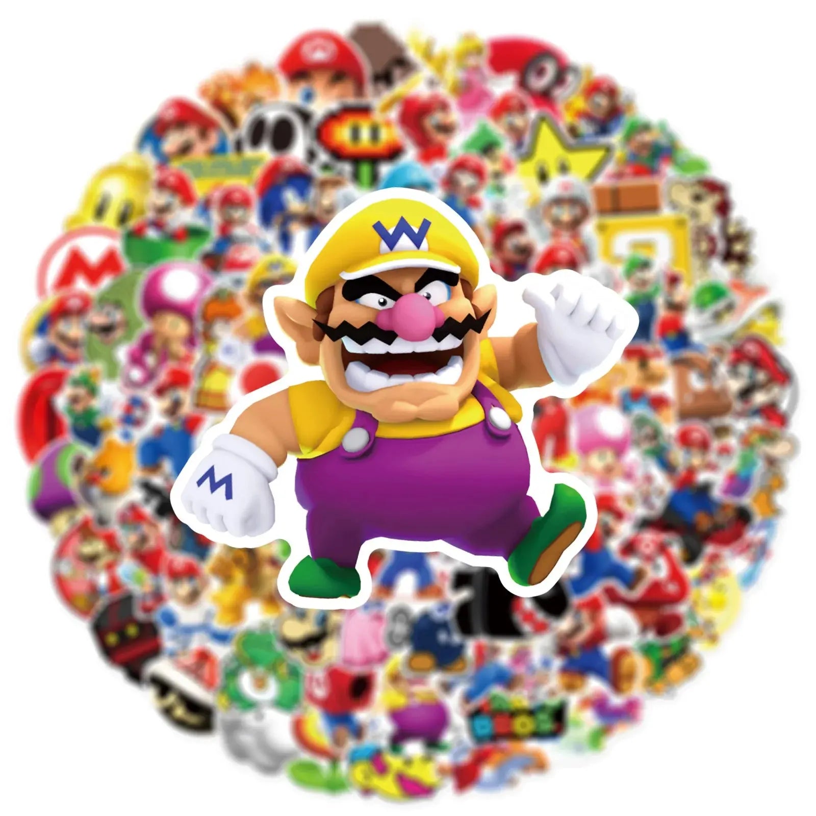 Super Mario Sticker Seti (50 Adet) Laptop Valiz Etiketi | Sticker Master - Sticker Master