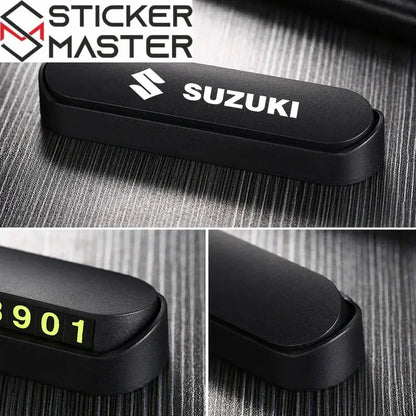 Suzuki Araç Park Numaratörü | Fosforlu ve Gizlenebilir Geçici Telefon Kartı-Her Model - Sticker Master