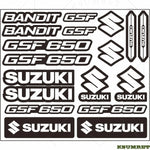 Suzuki GSF 650 Bandit Sticker Seti | Sticker Master Sticker Master