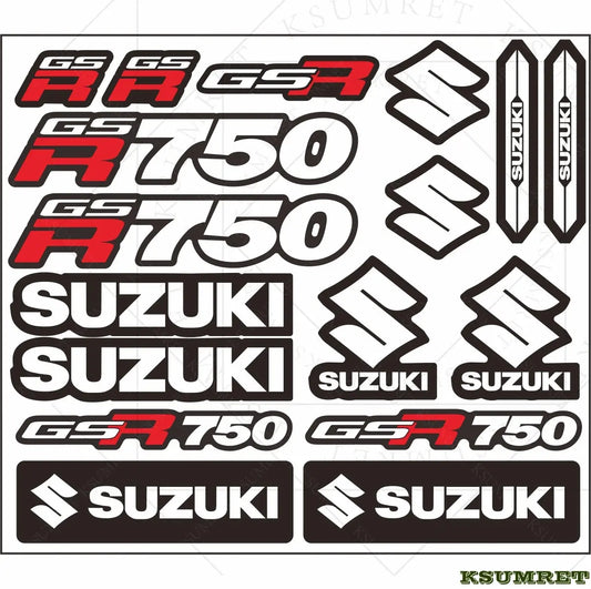Suzuki GSR750 Sticker Seti – Motosiklet Gövde Etiketi | Sticker Master - Sticker Master