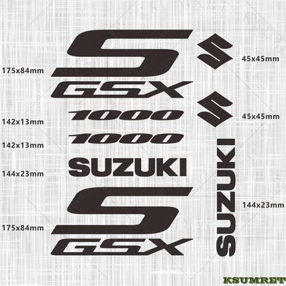 Suzuki GSX-S 1000 Sticker Seti Vinil Çıkartma Farklı Renkler | Sticker Master Sticker Master