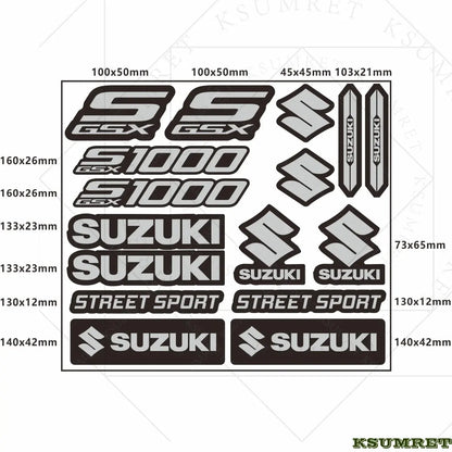 Suzuki GSX-S1000 Sticker Seti | Sticker Master - Sticker Master