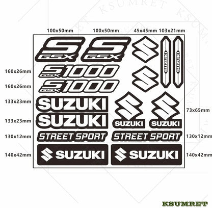 Suzuki GSX-S1000 Sticker Seti | Sticker Master - Sticker Master