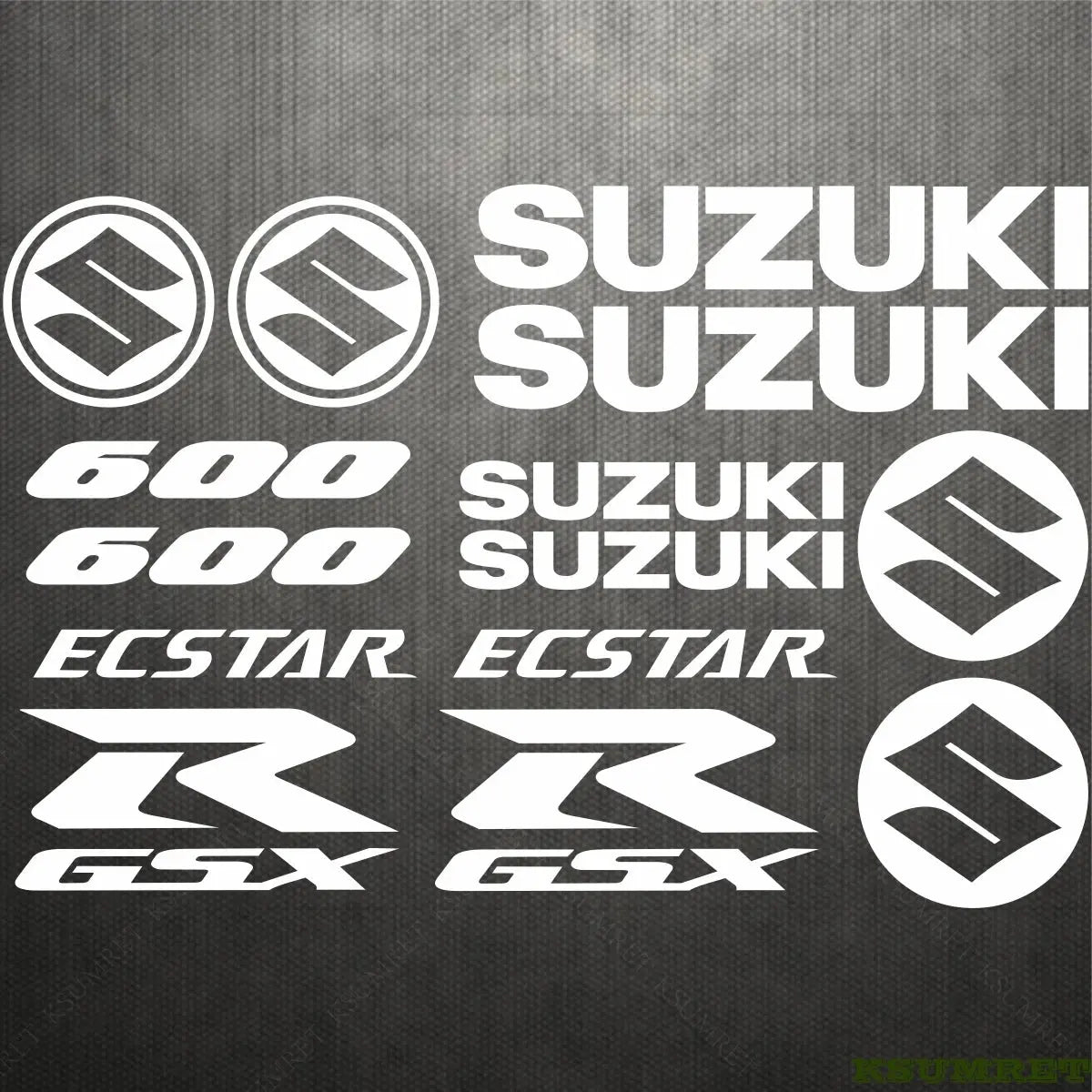 Suzuki GSXR 600 Sticker Seti – Motosiklet Gövde Etiketi | Sticker Master - Sticker Master