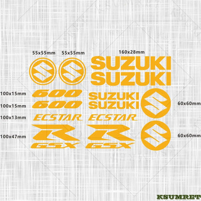 Suzuki GSXR 600 Sticker Seti – Motosiklet Gövde Etiketi | Sticker Master - Sticker Master
