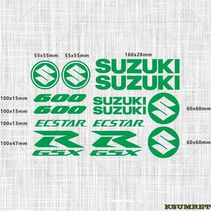 Suzuki GSXR 600 Sticker Seti – Motosiklet Gövde Etiketi | Sticker Master - Sticker Master
