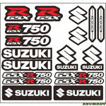 Suzuki GSXR750 Motosiklet Stickerı | Sticker Master Sticker Master