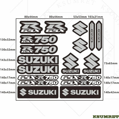 Suzuki GSXR750 Motosiklet Stickerı | Sticker Master Sticker Master