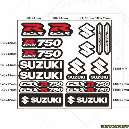 Suzuki GSXR750 Motosiklet Stickerı | Sticker Master Sticker Master