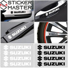 Suzuki Sticker Seti (4 Adet) | Kapı Kolu, Ayna ve Jant Logosu