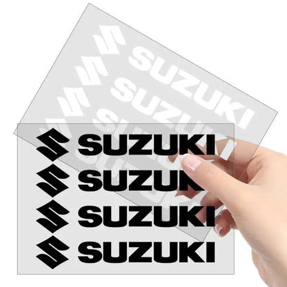Suzuki Sticker Seti (4 Adet) | Kapı Kolu, Ayna ve Jant Logosu Sticker Master