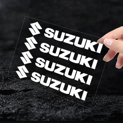 Suzuki Sticker Seti (4 Adet) | Kapı Kolu, Ayna ve Jant Logosu Sticker Master